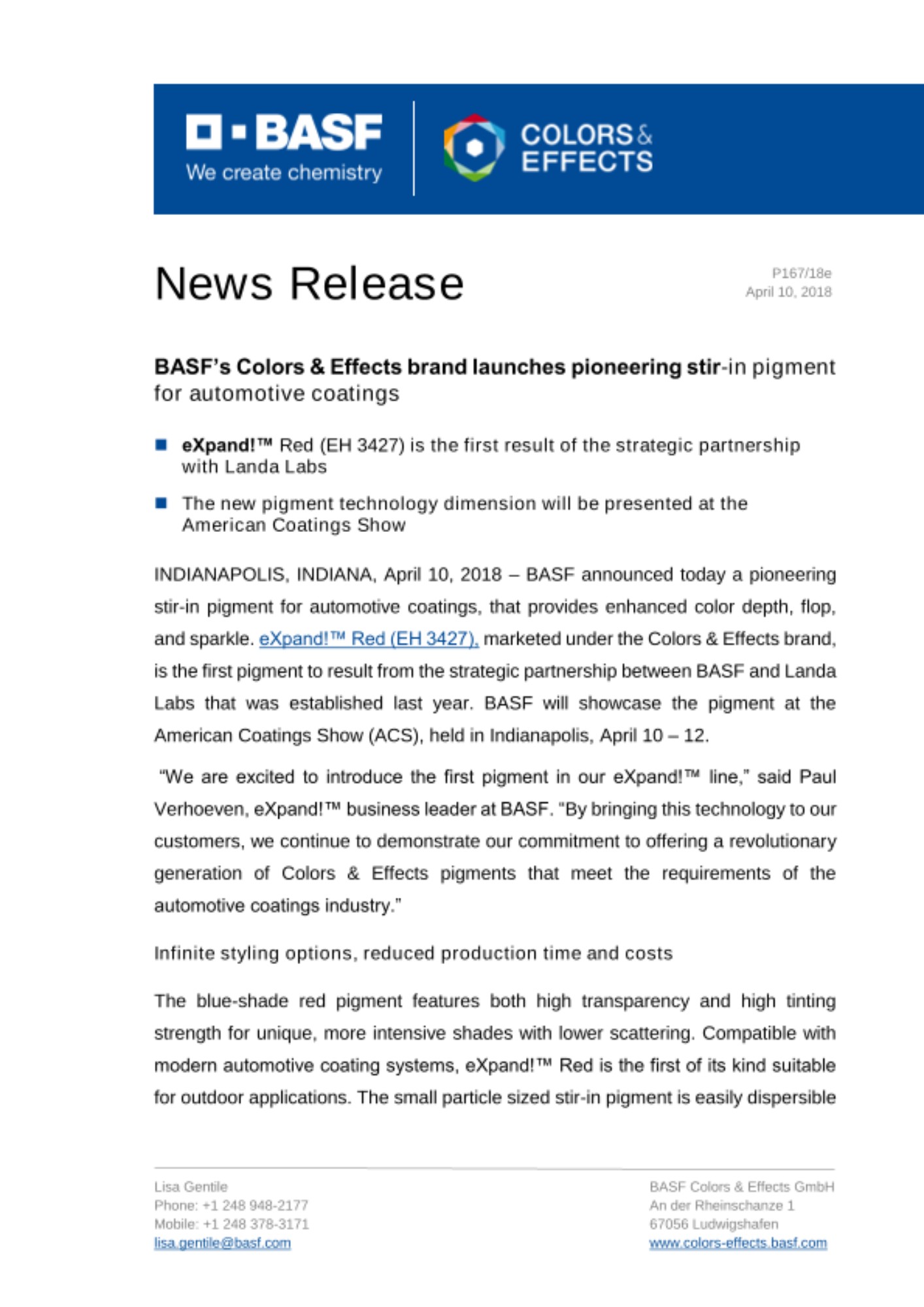 News Release News Release